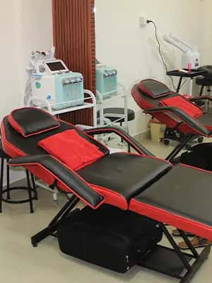 Hydra facial treatment room inside Viorica Kottakkal